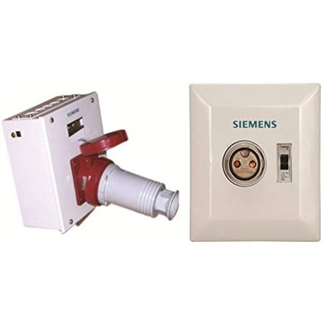 siemensip20 3 phase 32a 3p industrial plug sockets with provision for mcb mounting